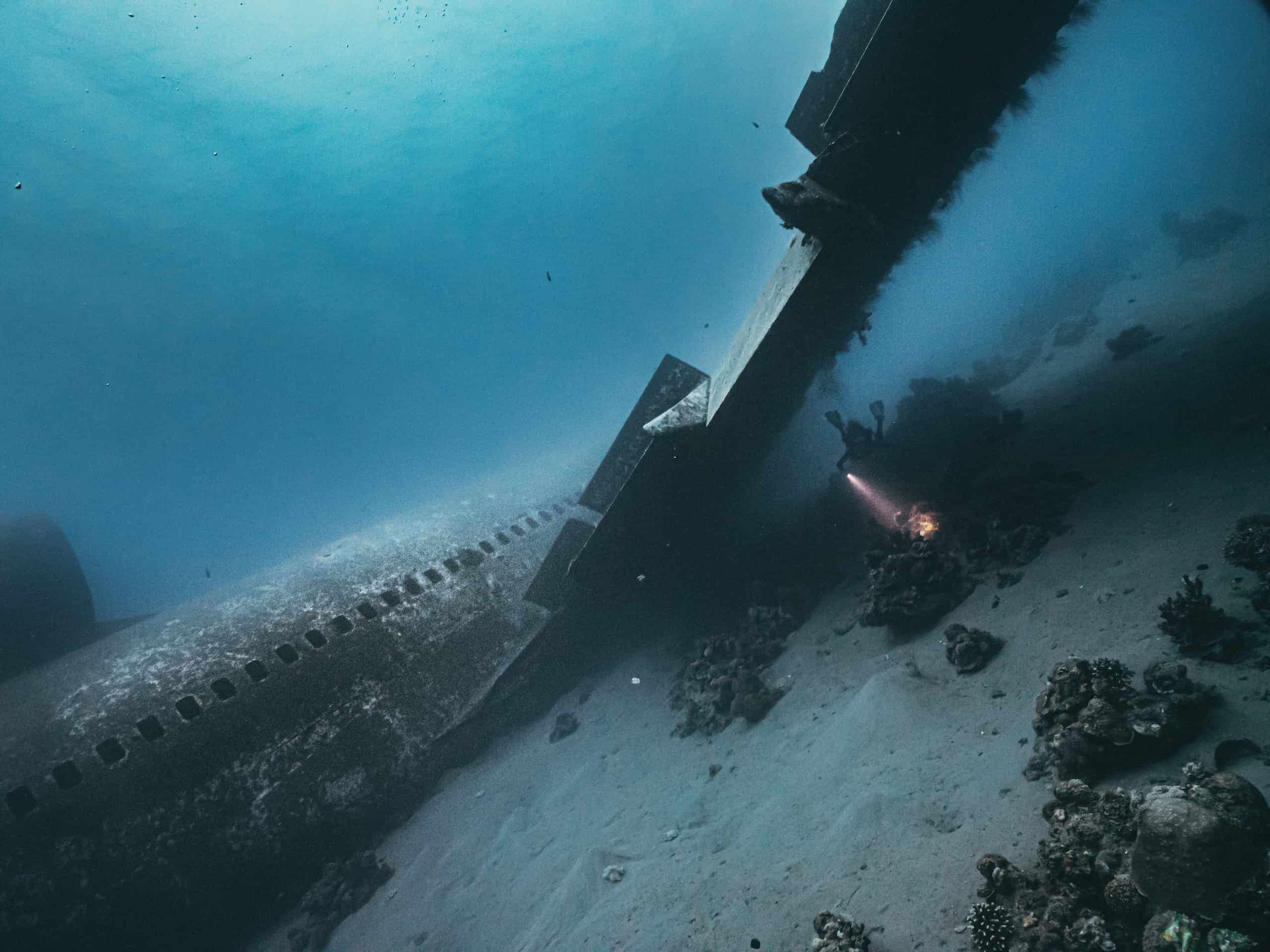 Tauchen in Jordanien: 3 atemberaubende Wracks 9 Einer der besten Spots zum Tauchen in Jordanien ist das Wrack der Lockheed L-1011 Tristar.