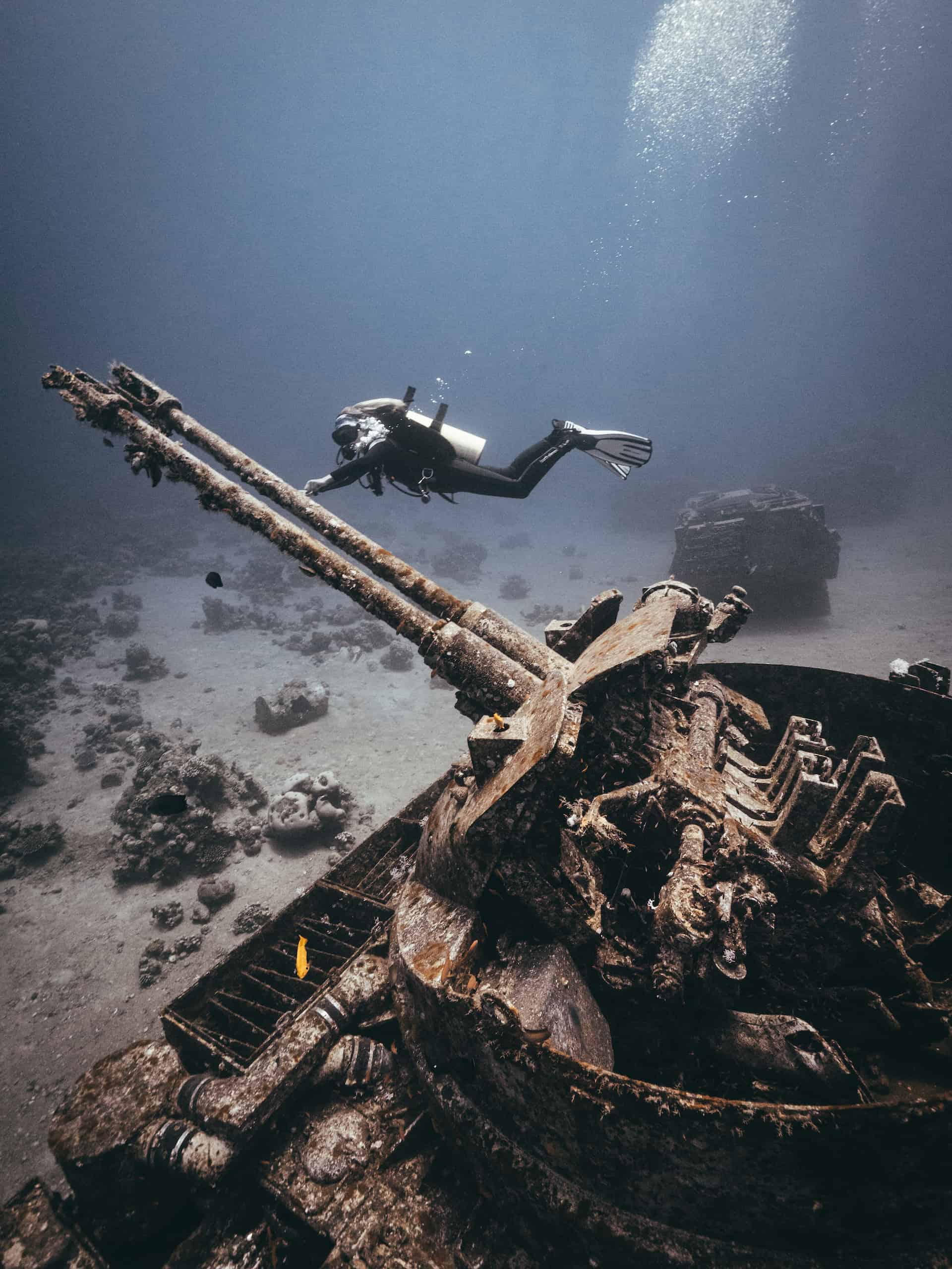 Tauchen in Jordanien: 3 atemberaubende Wracks 20 Beim Tauchen in Jordanien können im Military Museum verschiedene Panzer besichtigt werden.